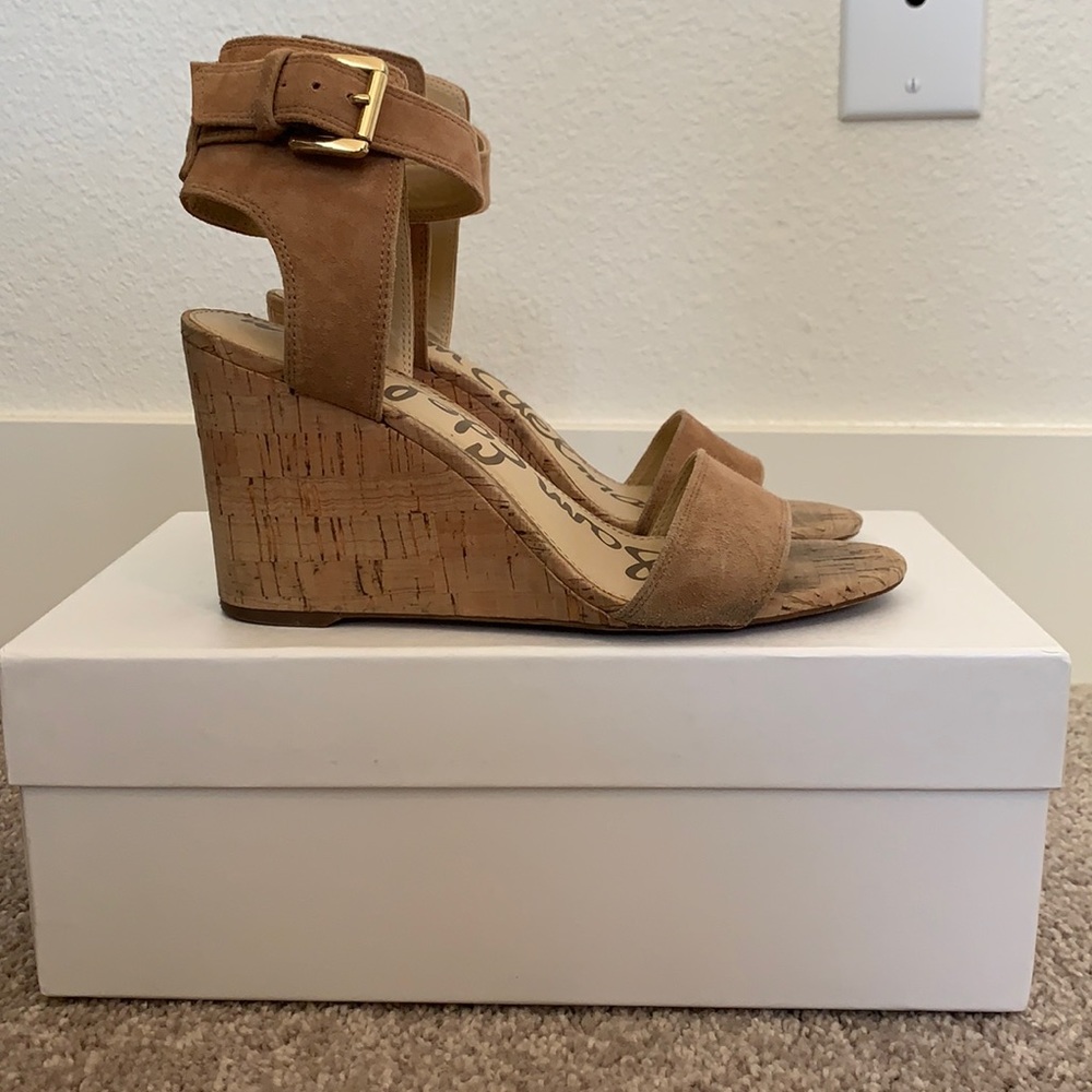 Sam Edelman wedge tan heels size 7.5